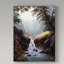 «Light on a Waterfall» de Fikes, reproduction de peinture à l'huile sur toile tendue-25323208