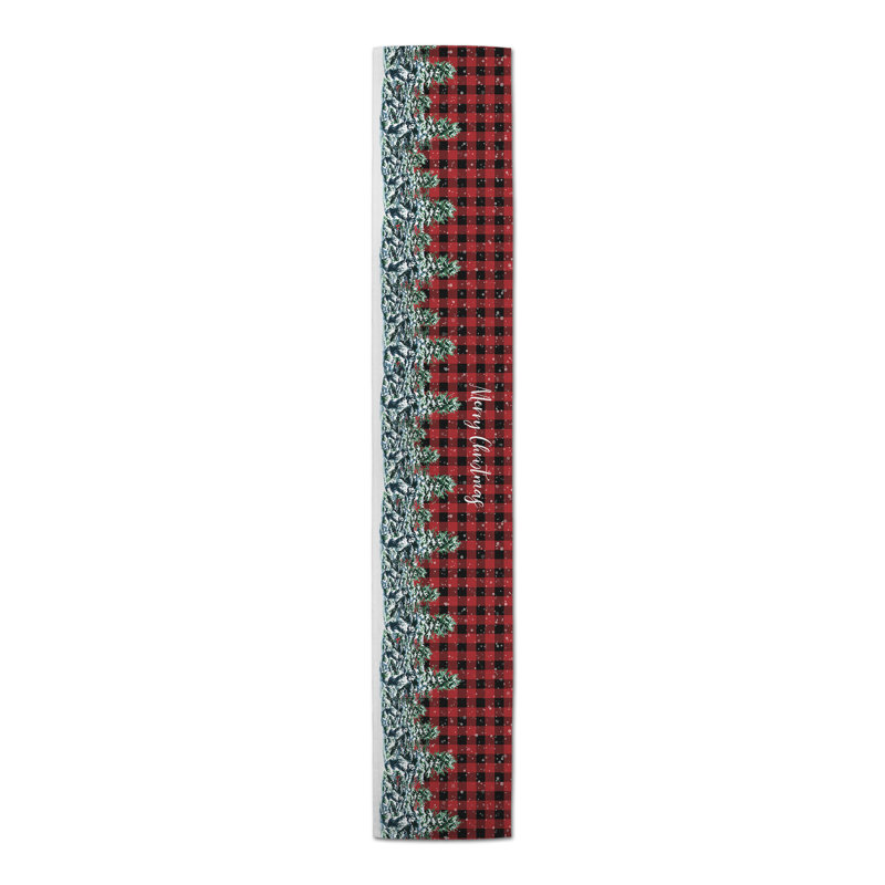 Chemin de table à carreaux eringisl, 72 po x 16 po