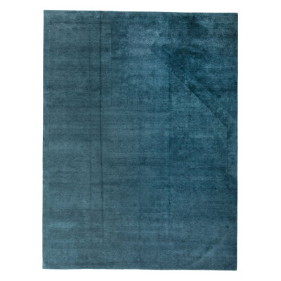 Blue Stelle Contemporary Tibetan Wool Rug - 9' x 12'