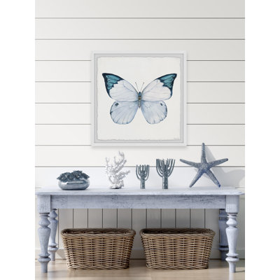 Snowy Butterfly Wings 1 Piece Single Picture Frame Painting