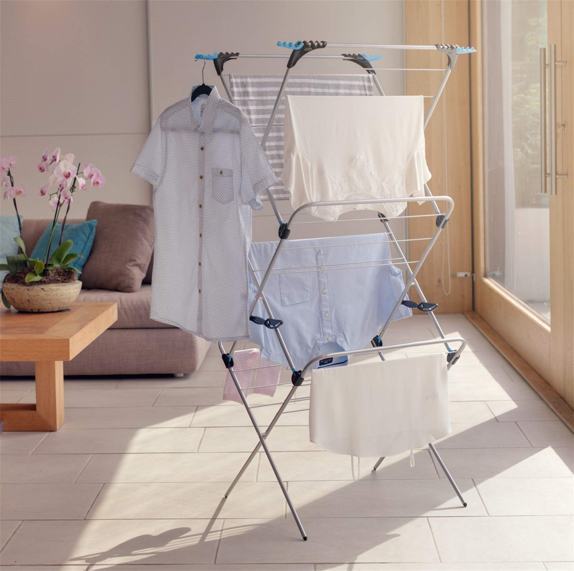 Drying Racks Minky Indoor Airer With Top Flat Dry Minky Tier Plus