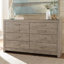 Commode double à six tiroirs Brorfelde