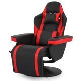 Prabhu Ergonomic Gaming Racing Chair with Adjustable Lumbar Support Headrest and Reclining Function High Back Chair
