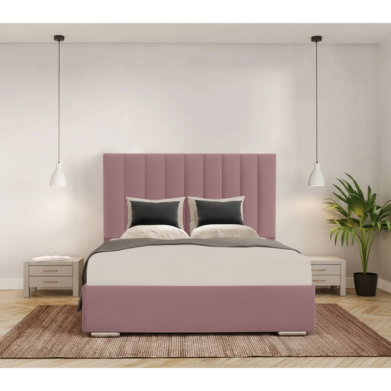 Caylob Upholstered Bed, Small Double, Lilac