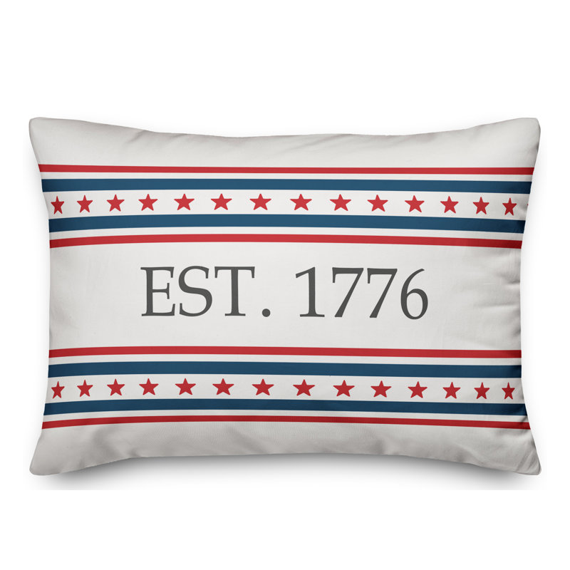  Coussin lombaire intérieur / extérieur USA établi 1776