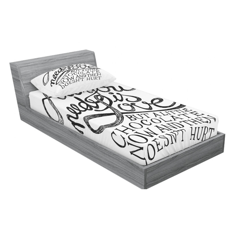 Microfiber Sheet Set, Twin XL Sheet Set with Fitted Sheet