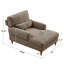 Chaise longue rembourrée avec dossier réglable Jazier-1975214651