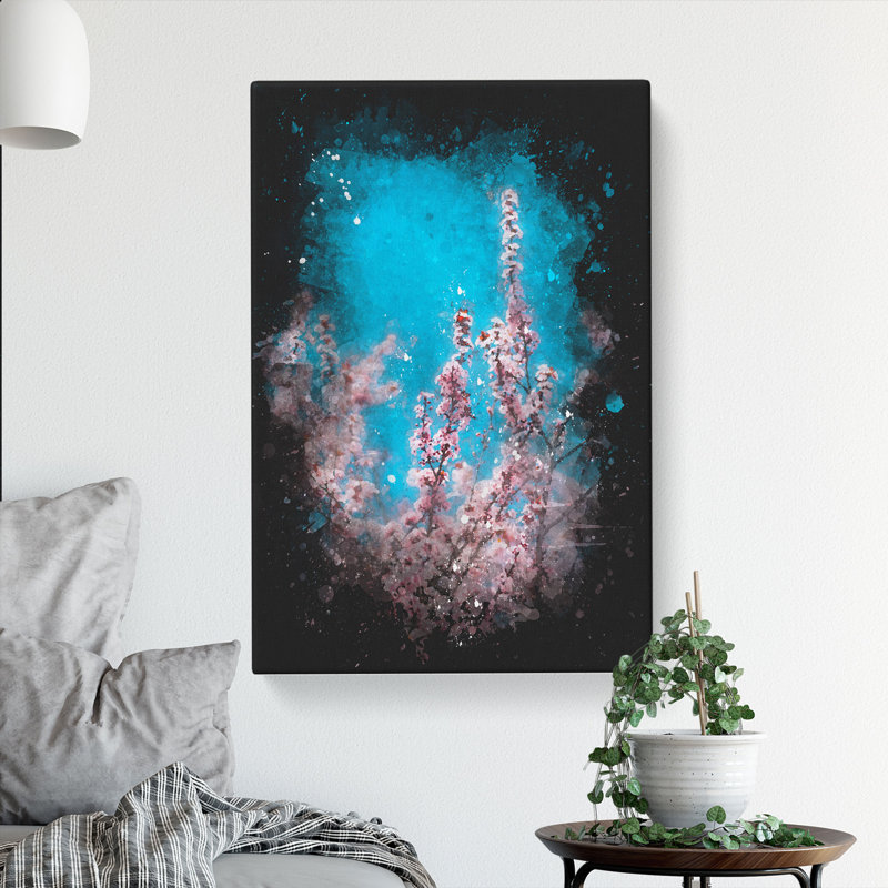 Petals of Pink Cherry Blossom Tree - Wrapped Canvas, 60cm H x 40cm W x 3cm D