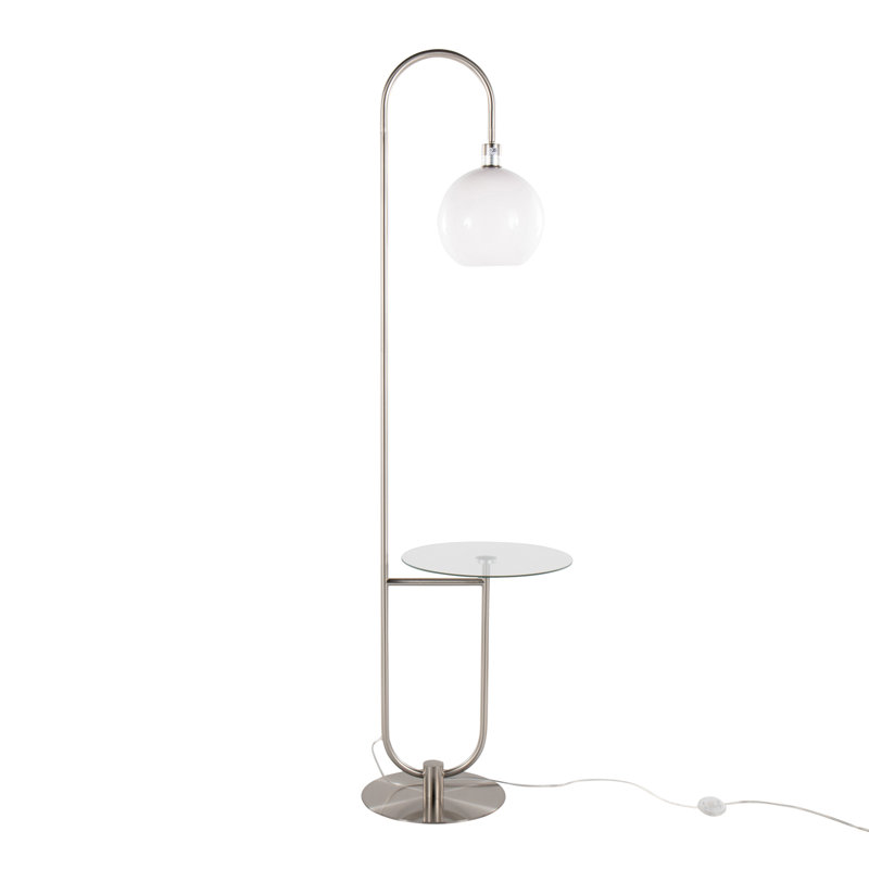 Lampe sur pied trombone contemporaine