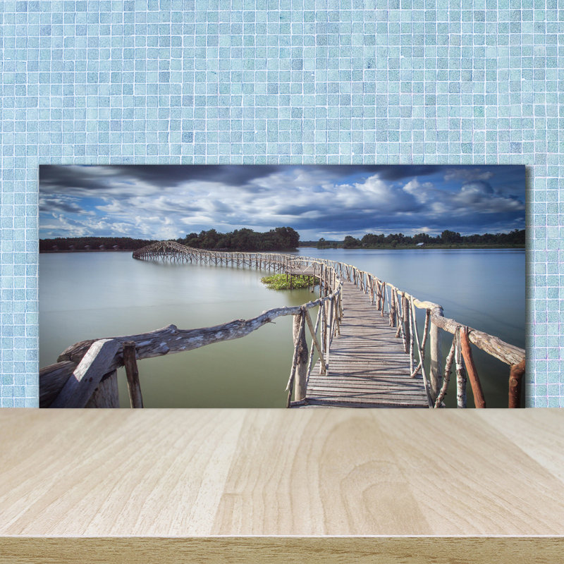 50cm W x 100cm L Glass Peel and Stick Panel