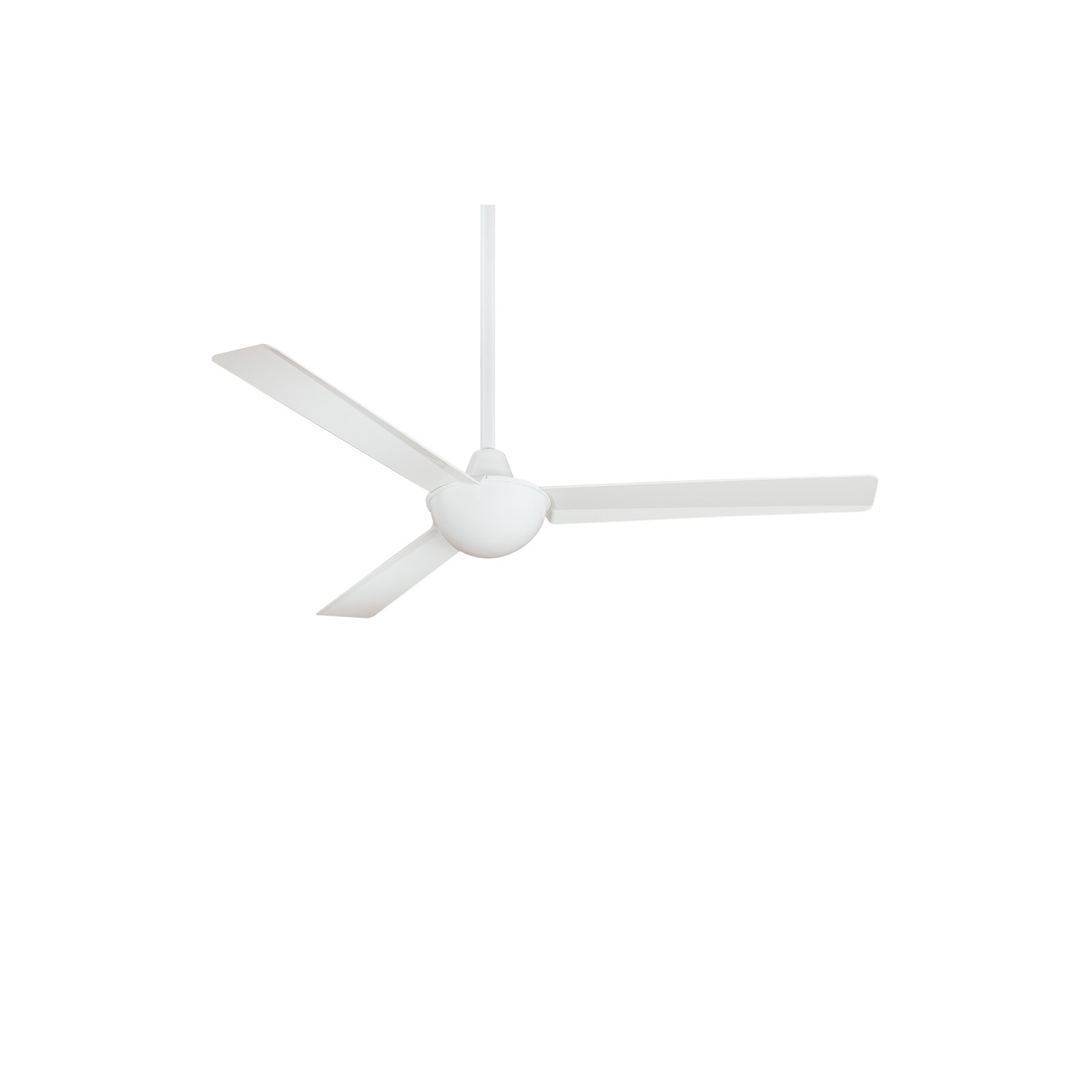 52" 3 - Blade Propeller Ceiling Fan with Wall Control, White
