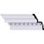 6 3/4"H x 4 3/4"P x 8 3/8"F x 94 1/2"L Dentil Crown Moulding