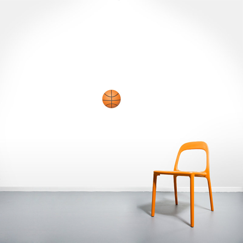 Sports Non-Wall Damaging, 6" H X 6" W