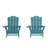 Ayleah Commercial All-Weather Adirondack Chairs with Cupholders-1083030701