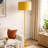 Kartika GOLD-PAINTED FLOOR LAMP WITH BEAD-LIKE TEXTURED
