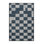 Machine Washable Checkered Gray Area Rug
