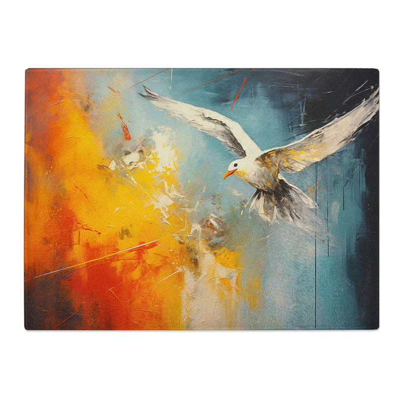 Seagull Contemporary No.2  Glass Chopping Board