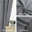 Rithvika Velvet Solid Color Noise Reducing Blackout Grommet Curtain Panels for Home & Office-1030711770-1022078749