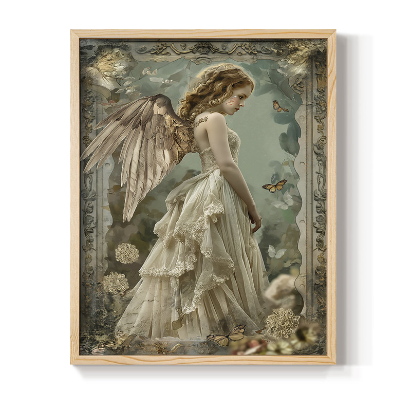 Reproduction encadrée WOMEN Series CECLXVI - bois massif, H 15 po x l 12 po