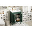 Meuble-lavabo de salle de bain avec lavabo supérieur, armoire de rangement moderne avec tablettes de rangement-1344216404