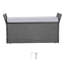 Banc de rangement extérieur PE Rotin 40Gal Deck Box