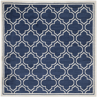 Ammundsen Geometric Navy/Ivory Area Rug