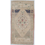 Vintage One-of-a-Kind Rectangle 1'9" X 3'3" Hand Knotted Area Rug