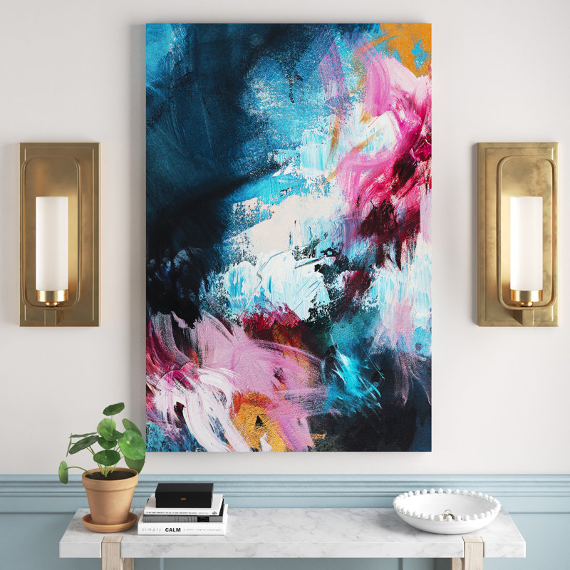 Gongbi by Sana Jamlaney - Wrapped Canvas Painting, 66.04 cm H x 45.72 cm W x 3.175 cm D