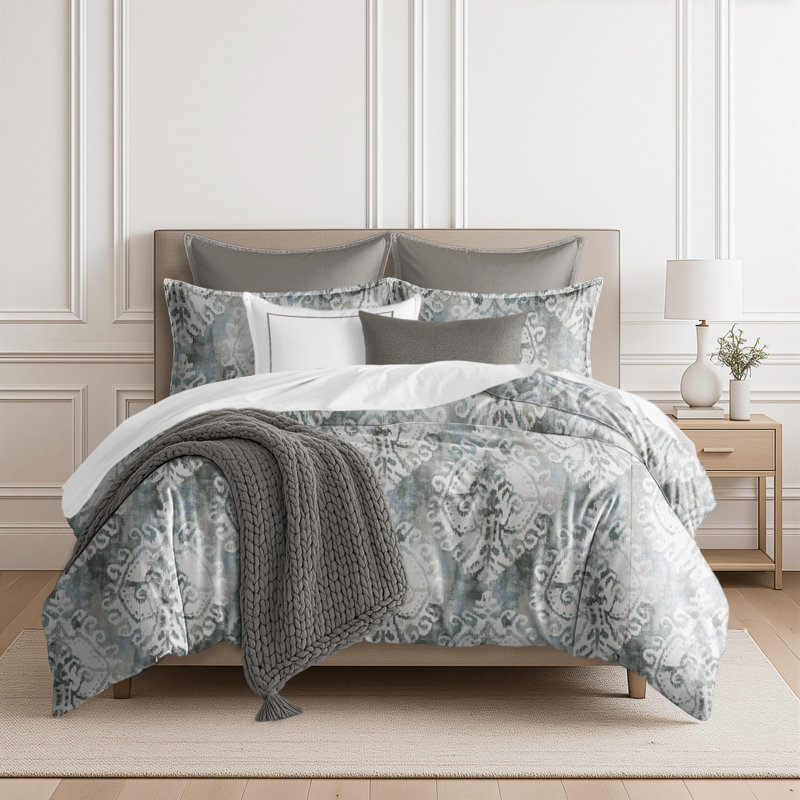 Ensemble de housse de couette Oxford et 1 taie décorative simple Oxford, Housse de couette simple + 1 taie décorative stan