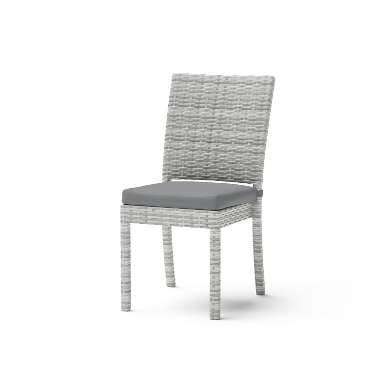 Chaises de patio Fionnula Sunbrella, Gris, Gris