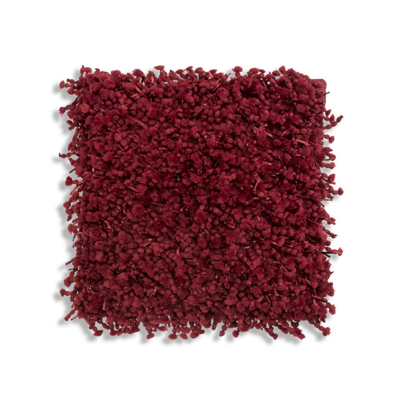 Cloud9 Aiden Red Shaggy Decorative Pillow, Red