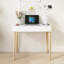 Vanity Mirror With Lights and Solid Wood Legs and Flip-Up High Definition Mirror