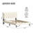 Mauriciu Platform Bed Frame with Button Tufted Headboard and Wooden Slats Support-1531943258-1531943256