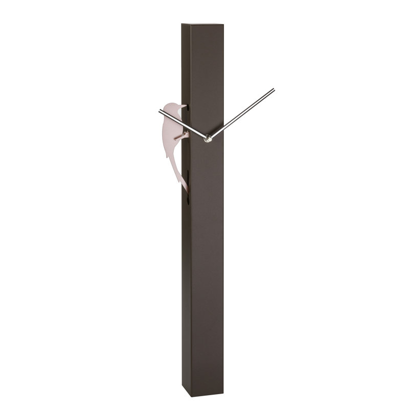 Chanute Metal Wall Clock, Brown