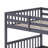 Full Over Full Rubber Wood Bunk Bed With Trundle, Convertible To 2 Full Size Beds, With Twin Size Trundle-106342056