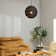 1-Light Black Pendant Lighting with Matte Black Shade