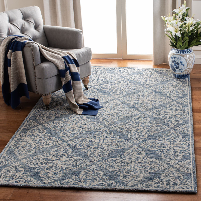 Mackin Hand Tufted Wool Ikat Rug, Rectangle 5' x 8'