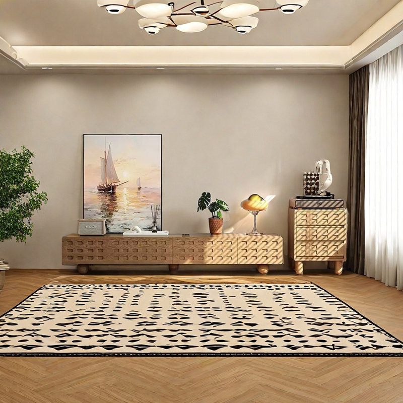Modern simple solid wood TV cabinet