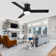 Amici Modern 48'' Flush Mount Ceiling Fan with LED Lights and Remote Control