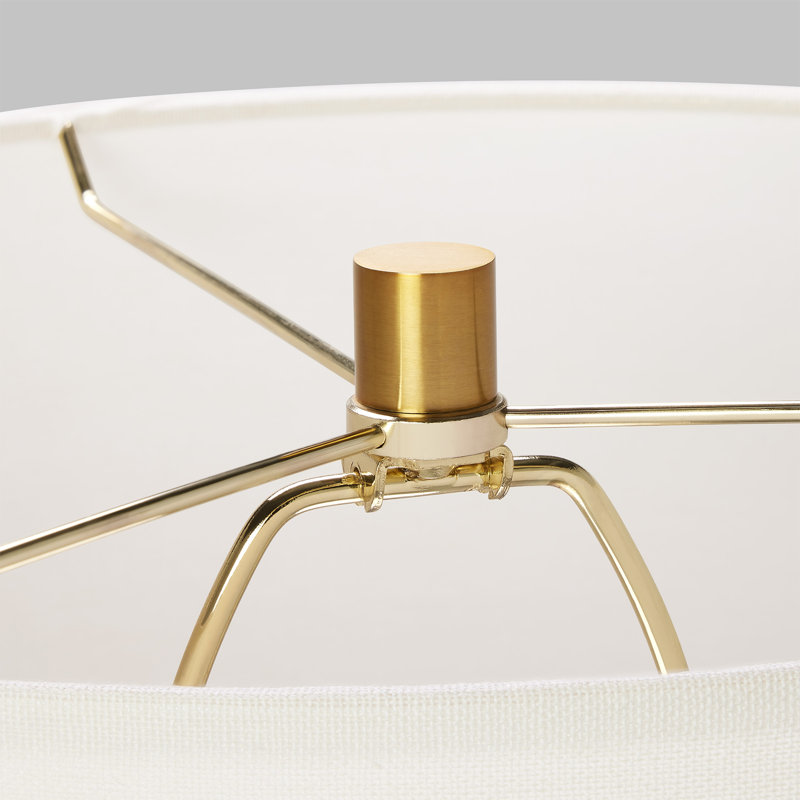 Fanny Table Lamp, 22.63" H x 15" W x 15" D, Rough Black Ceramic