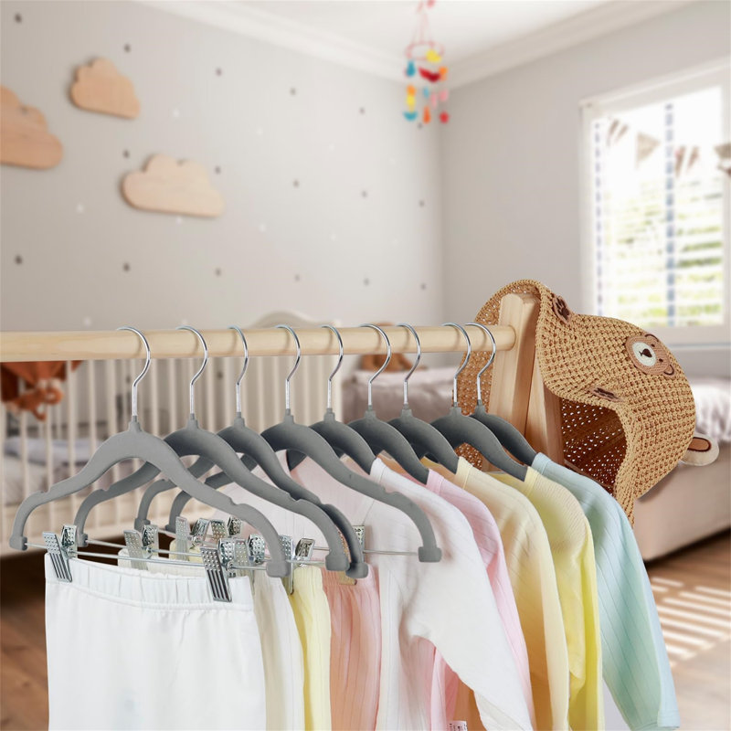 Baildon Velvet Standard Hanger, Grey