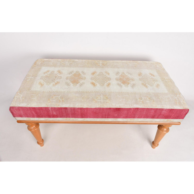 Banc Mudroom, banc repose-pieds, banc rembourré, siège de fenêtre, banc de tapis turc, banc Kilim, banc de décoration intérieure, banc fabriqué à la main