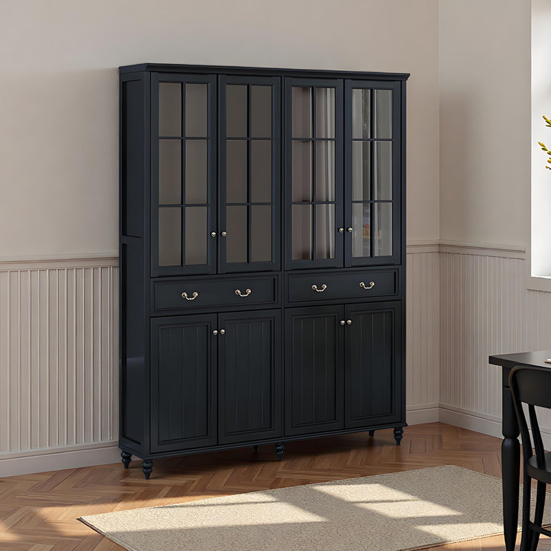 Classic black American style bookcase