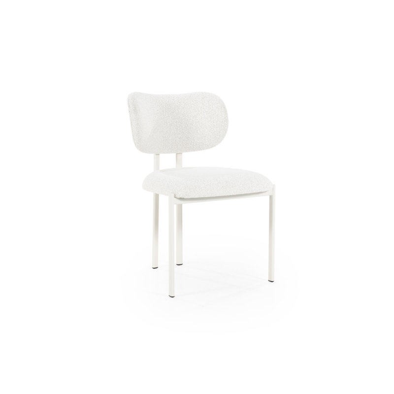 Dining Chair Upholstered Dining Chair, White