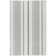 Gradation Ticking Gray Machine Washable Rug