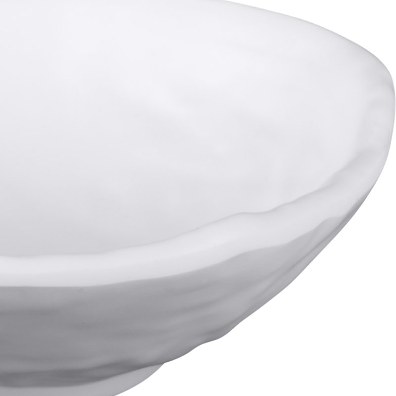 Zen 7 oz. Melamine Dining Bowl, White