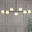 Lustre en fer et verre Melesax