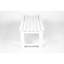 Banc blanc avec texture de bois pour l'extérieur - toutes saisons, protégé, capacité de 500 lb, matériaux, patio facile à installer et jardin sans dossier à texture de bois, blanc, matériau, zones d'assemblage