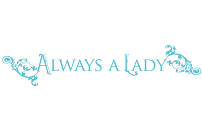 Décalcomanie murale "always a lady"