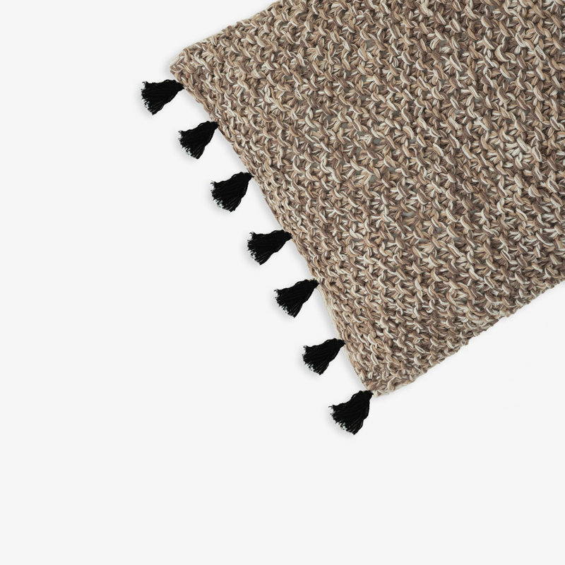 Cibola Cotton Rectangular Cushion Cover, Brown